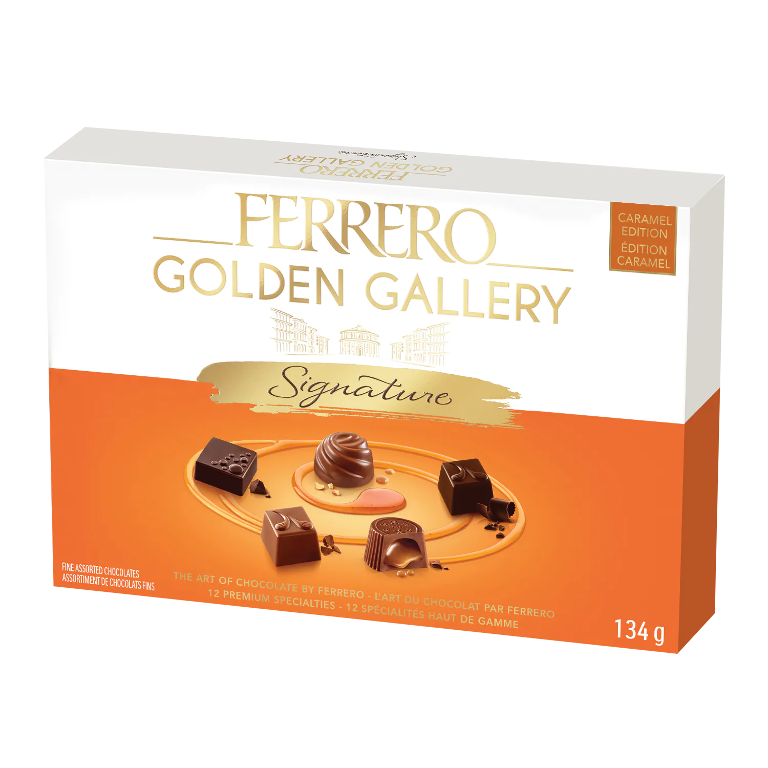 Ferrero - Golden Gallery - Signature - Fine Assorted Chocolates - Caramel Edition Box - 134 gm