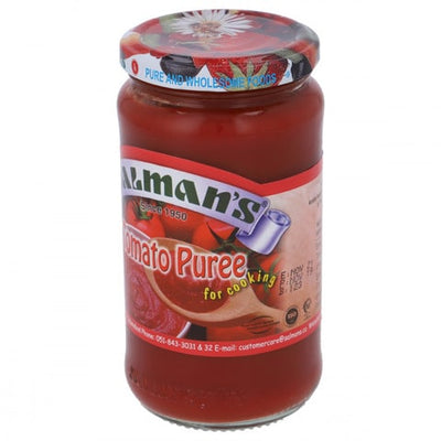 Salman's - Tomato Puree For Cooking - Glass Jar - 370g (6 Bottles)