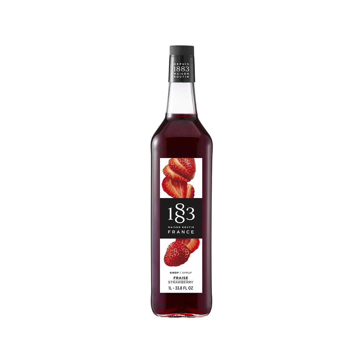 1883 - Cold Syrups - Strawberry - 1000 ML (1L) | Jodiabaazar.com