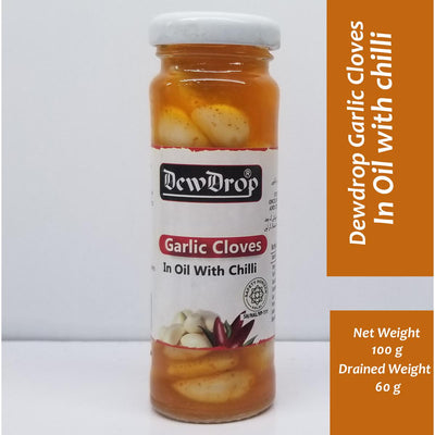 DewDrop - Garlic Cloves 100 G Chilli Oil- Pack Of 12
