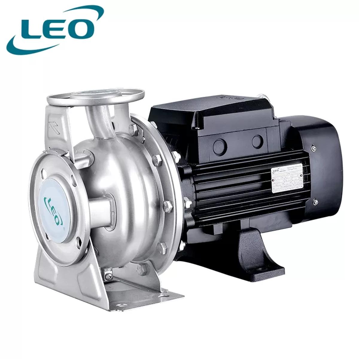LEO - XZS-50-32-200-40 - 4000 W - 5.5 HP - Clean Water Stainless Steel HEAVY DUTY Centrifugal Pump FLANGE TYPE  - 380V~400V THREE PHASE - SIZE :- 2" x 1 1-4 " - European STANDARD
