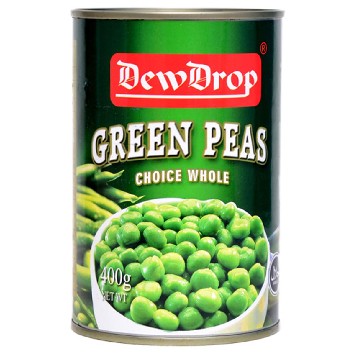 Dewdrop -  Green Peas 800 G- Pack Of 12