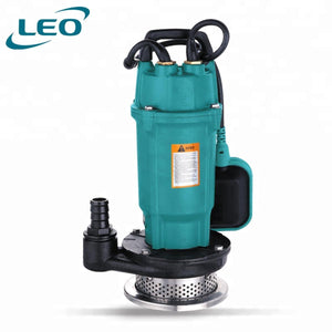 LEO - QDX-1.5-15-0.37A - 370 W - 0.5 HP - HIGH PRESSURE CAST IRON Submersible Pump With FLOAT SWITCH FOR AUTOMATIC OPERATION - European STANDARD