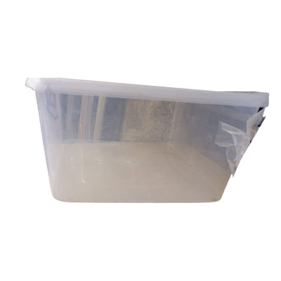Plastic Container Box - 3000 ML - With Lid - 100 Pcs