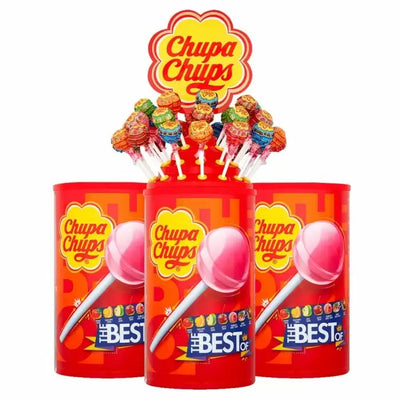 Chupa Chups - The Best Of Assorted Flavour Lollipops - 1200 Gm - 100 Lollipops