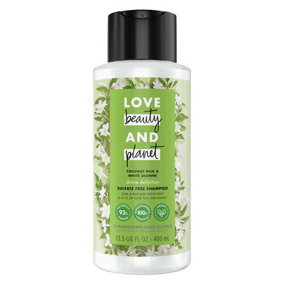 Love, Beauty & Planet - Sulfate Free - Coconut Milk & White Jasmine - Shampoo - 400 ML | Jodiabaazar.com