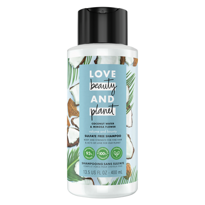 Love, Beauty & Planet - Sulfate Free -  Coconut Water & Mimosa Flower - Shampoo - 400 ML | Jodiabaazar.com