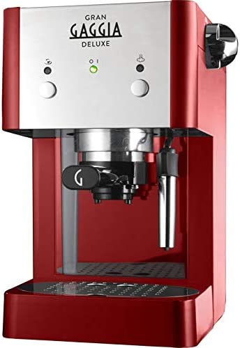 Gaggia - Gran Deluxe - Manual Espresso Coffee Machine - Red (RI8425/22)