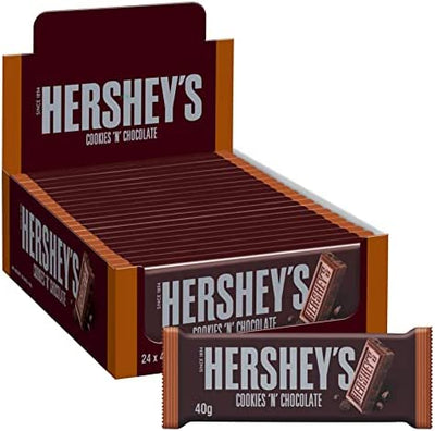 Hershey's Cookies 'N' Chocolate -  Chocolate Bar - 40g - 24 Pack