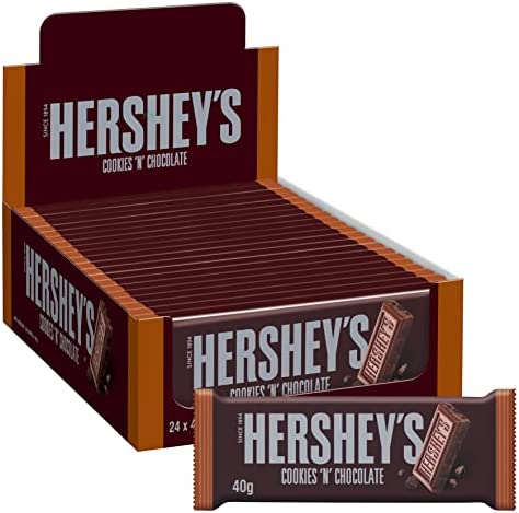 Hershey's Cookies 'N' Chocolate -  Chocolate Bar - 40g - 24 Pack