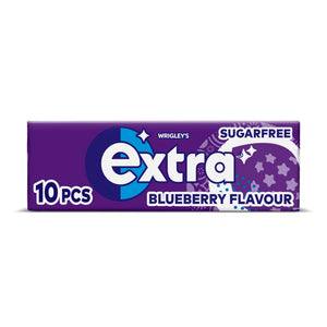 EXTRA - Blueberry - Bubble Sugar Free Chewing Gum - 30 Packs (10 Pellets each)