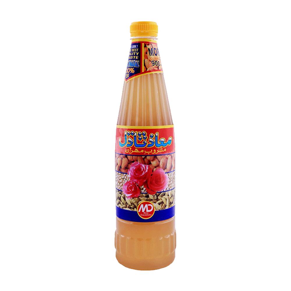 Maaz Thadal Sharbat 900 ml - Instant Syrup - Pack of 12 Bottles