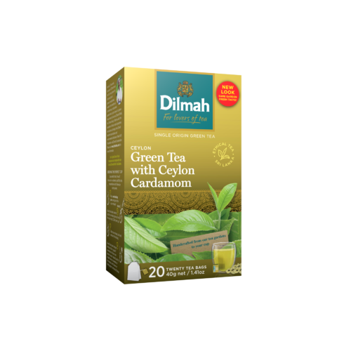 Dilmah Tea - Pure Ceylon Green Tea with Cardamom - 20 bags - 40 gm