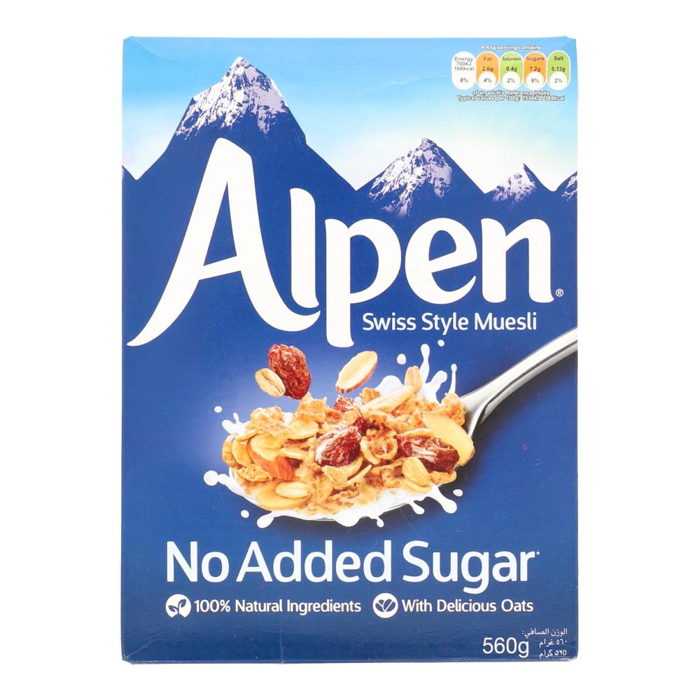 Alpen - Original Muesli - Swiss Style Muesli - Breakfast Cereal - No Added Sugar- 560 gm