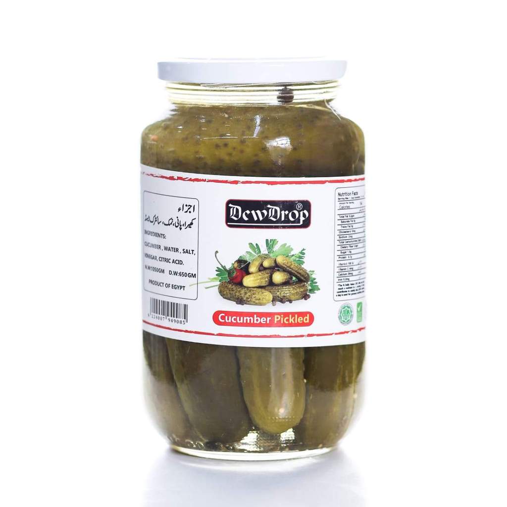 Dewdrop - Cucumber Pickle 8-12 Cm - 1050 gm- Pack Of 6
