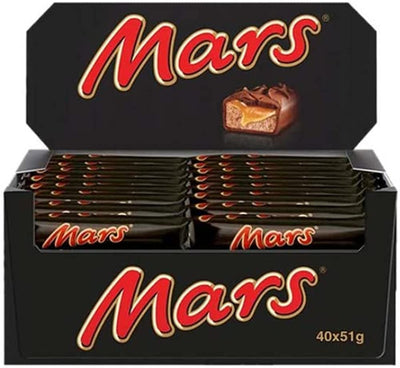 Mars - Chocolate Bar - 51 GM - 40 count