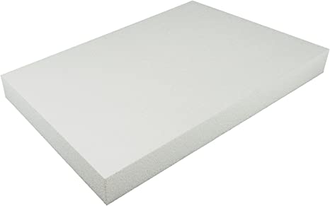 White Styrofam Sheet - 24"x36" - 1.5" (37 mm) - 10 Sheets