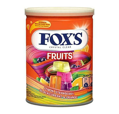 Nestle Fox's - Crystal Clear - Fruits - Flavored Candy - Tin - 180 gm