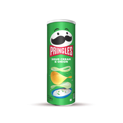 Pringles - Potato Crisps - Sour Cream & Onions - 165 GM