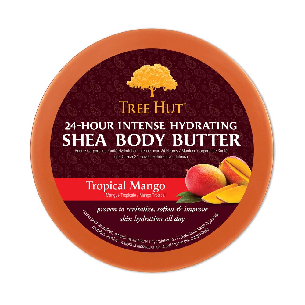 Tree Hut - 24 Hour Intense Hydrating - Shea Body Butter - Tropical Mango, 7oz