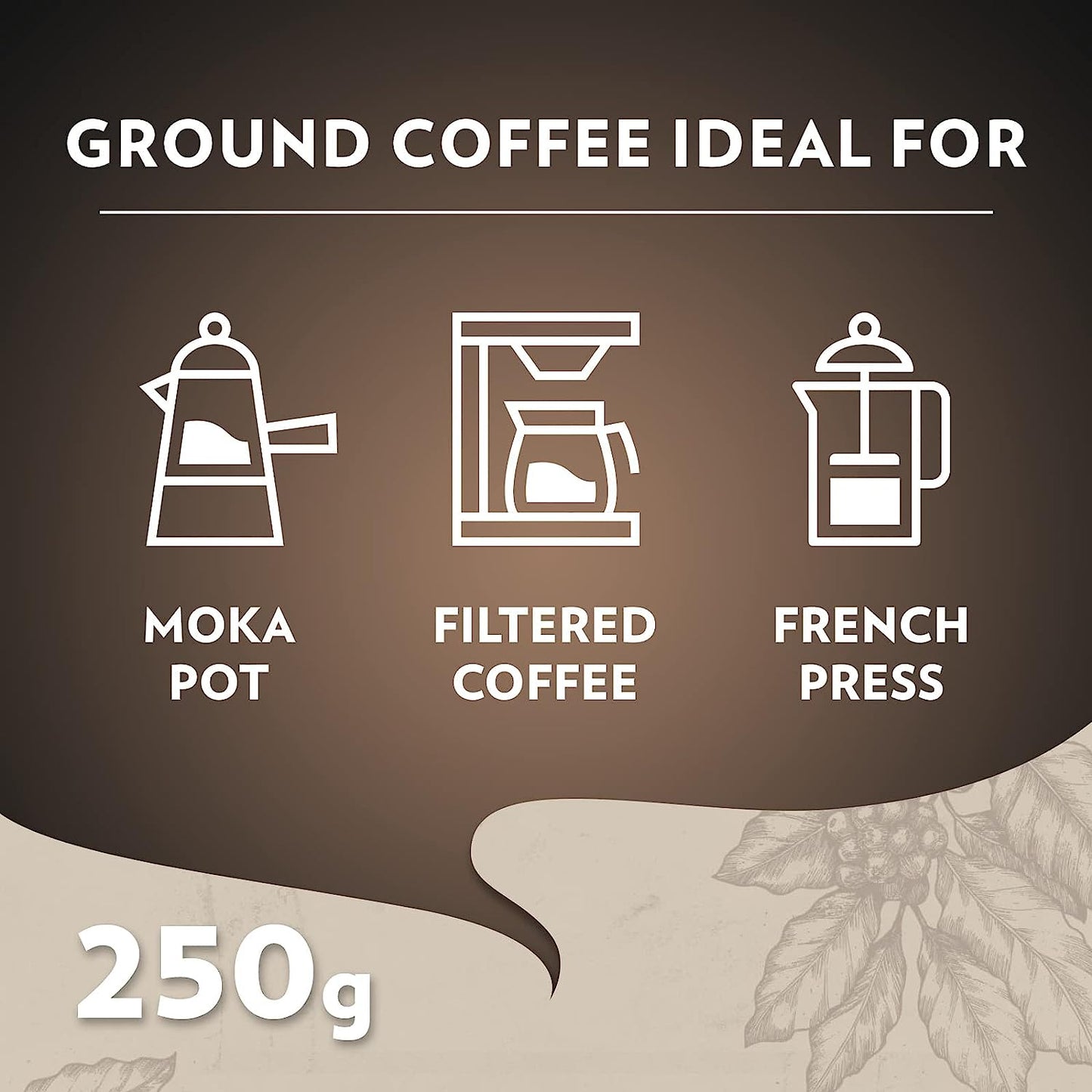 Lavazza Qualita - Espresso - Ground Coffee - 250g - Pouch