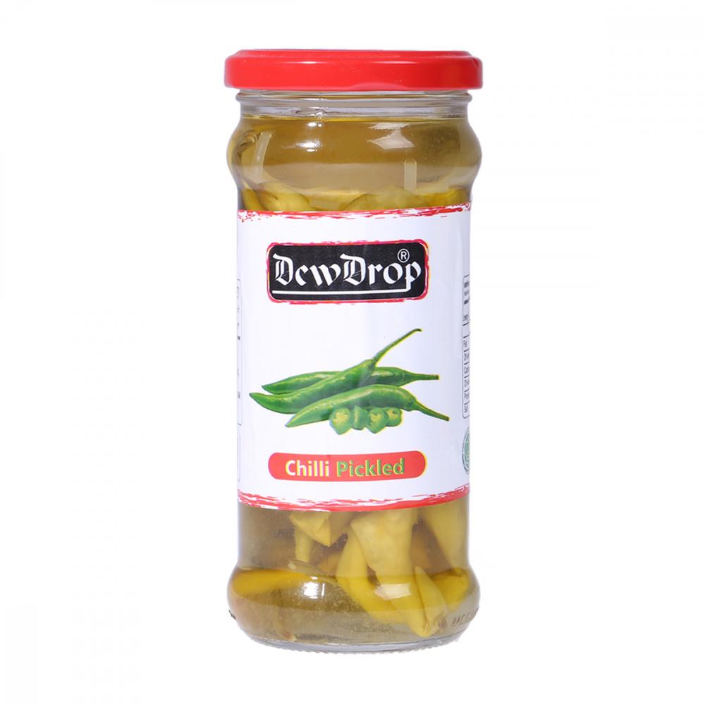 Dewdrop - Green Chilli Pickle - 420g - Pack Of 12