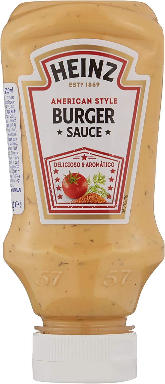 Heinz - Seriously Good - American Burger Sauce with Worcester Sauce (Mustard and Dill) - Mayonnaise - 220 ml