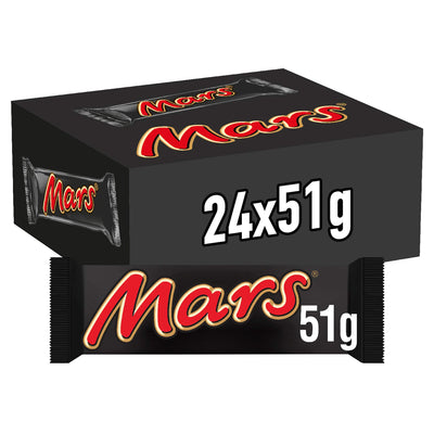 Mars - Chocolate Bar - 51 GM - Full Size Milk Chocolate Mars - 24 count