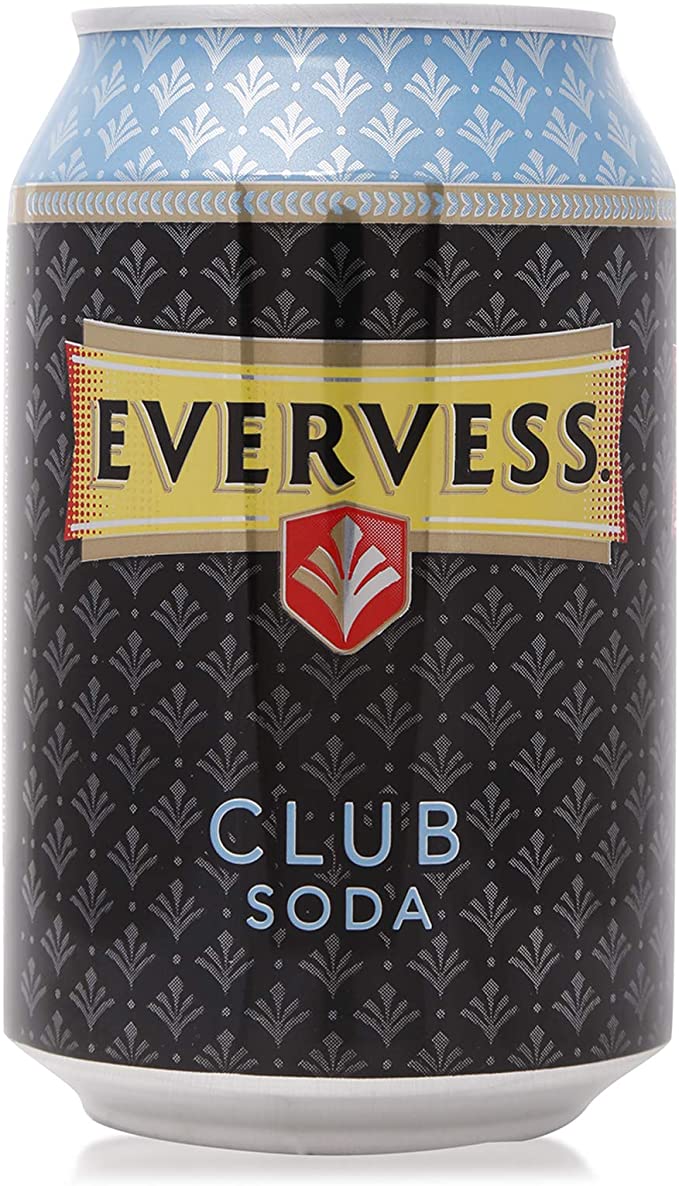 Evervess - Sparkling Flavored Carbonated Drink - Club Soda - 300 ML - Pack of 24