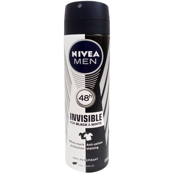 Nivea Men - INVISIBLE - For Black & White - Original - Antiperspirant for Men - Spray 150ml