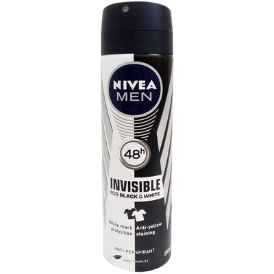 Nivea Men - INVISIBLE - For Black & White - Original - Antiperspirant for Men - Spray 150ml