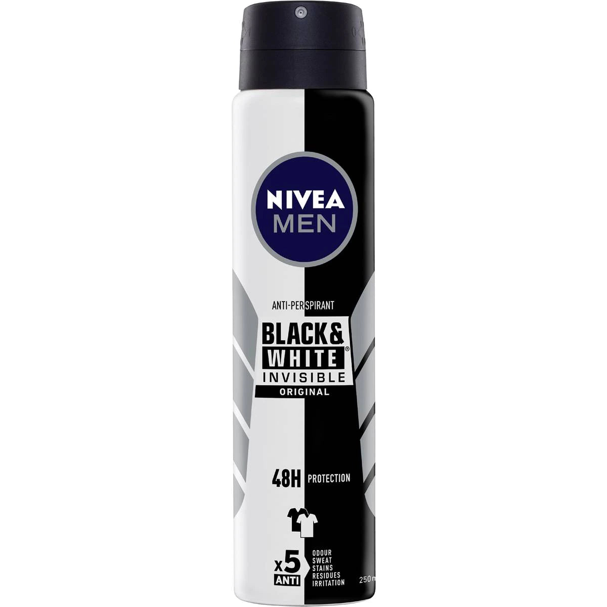 Nivea Men - INVISIBLE - For Black & White - Original - Antiperspirant for Men - Spray 200 ml