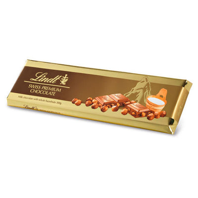 Lindt - Swiss Premium Chocolate - Milk with Hazelnuts - 300 gm