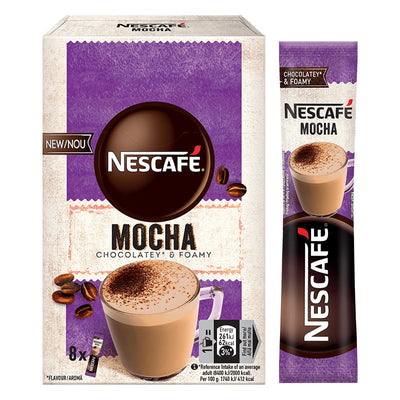 Nescafe - Instant Coffee - Low Sugar - Mocha - 24 Sachets x17.9gm