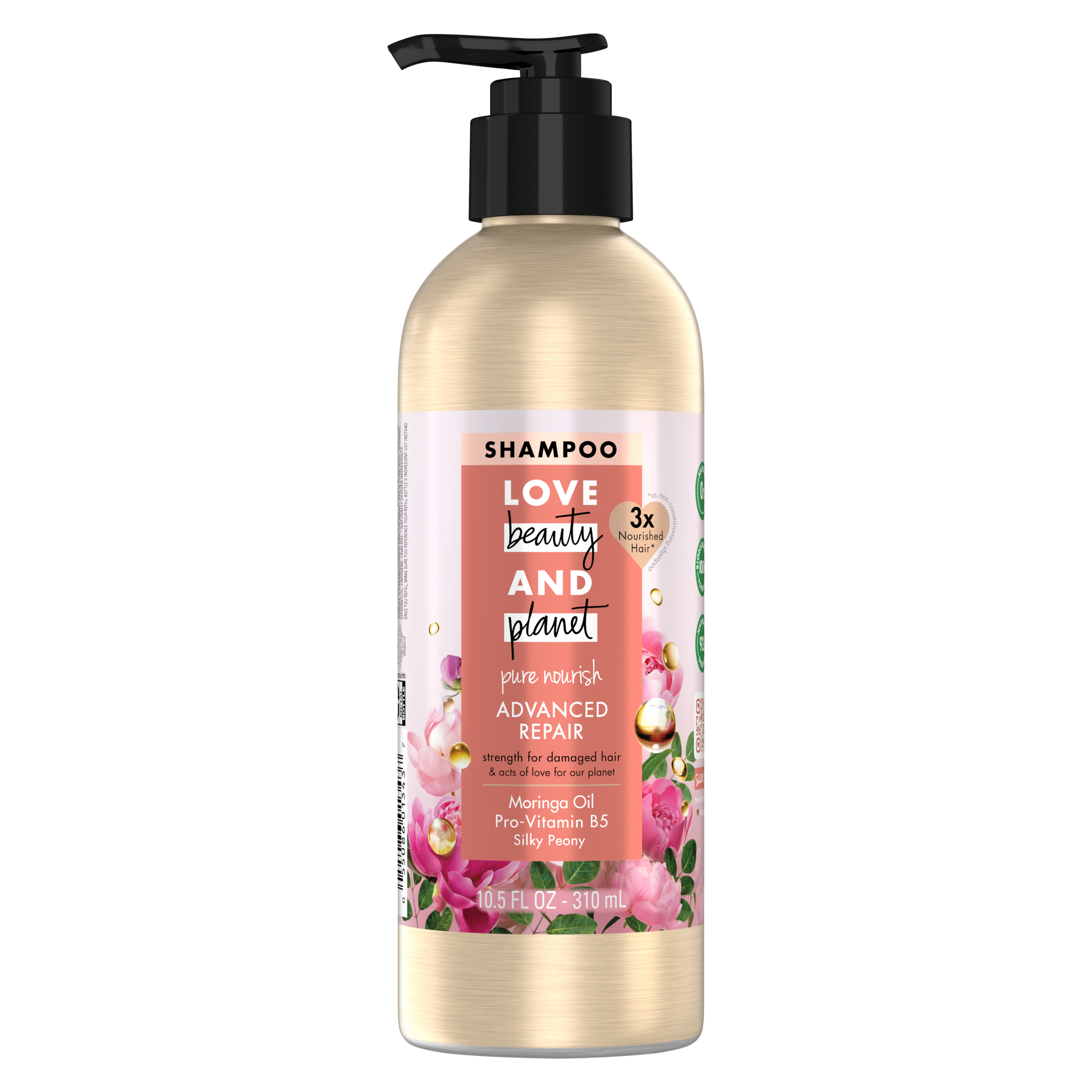 Love, Beauty & Planet - Sulfate Free -  Moringa Oil & Pro-Vitamin B5 - Shampoo - 400 ML | Jodiabaazar.com