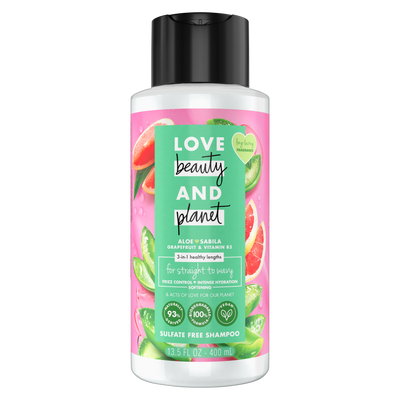 Love, Beauty & Planet - Sulfate Free -  Aloe & Grapefruit - Shampoo - 400 ML | Jodiabaazar.com