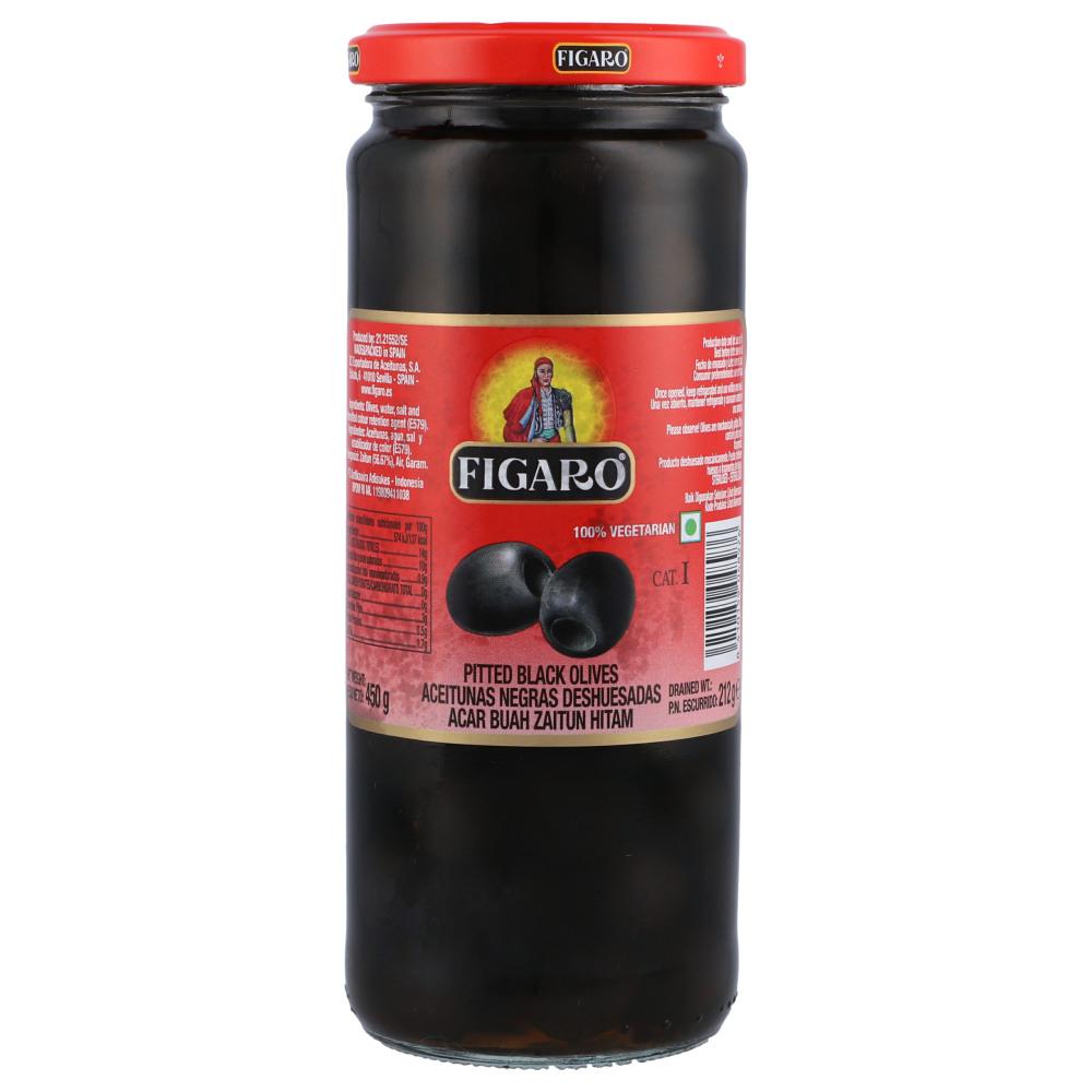 Figaro - Pitted - Black Olives - 450 GM