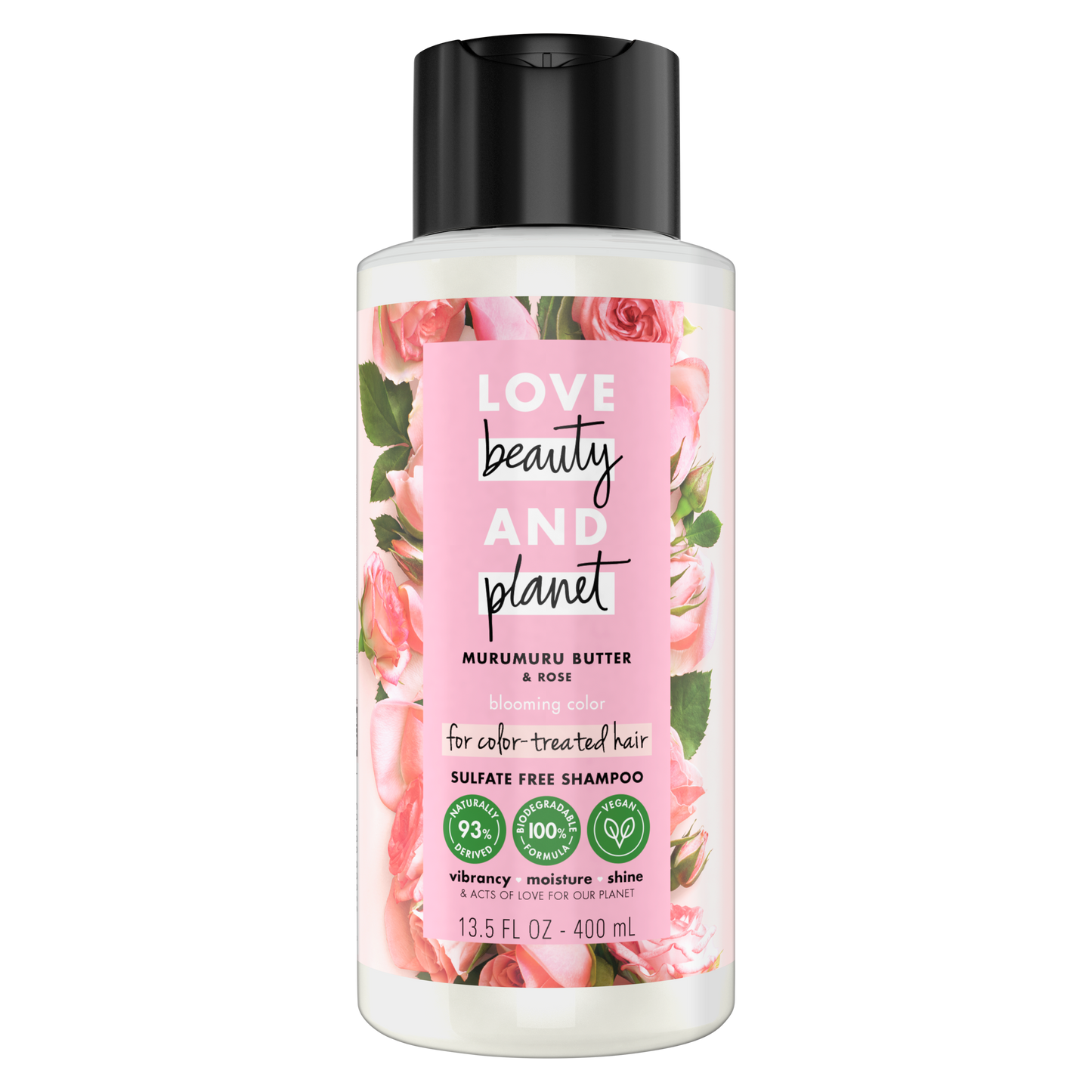 Love, Beauty & Planet - Sulfate Free -  Murumuru Butter & Rose - Shampoo - 400 ML | Jodiabaazar.com