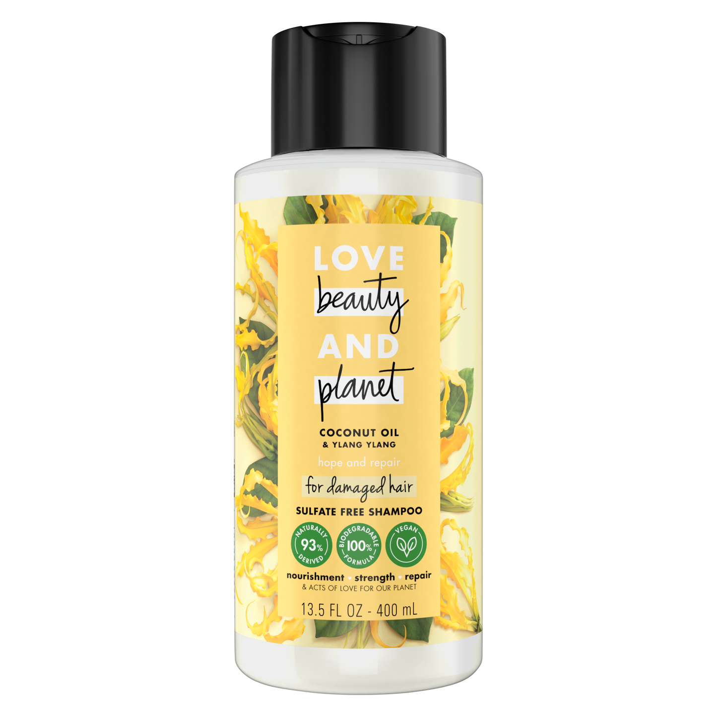 Love, Beauty & Planet - Sulfate Free -  Coconut Oil & Ylang Ylang - Shampoo - 400 ML | Jodiabaazar.com