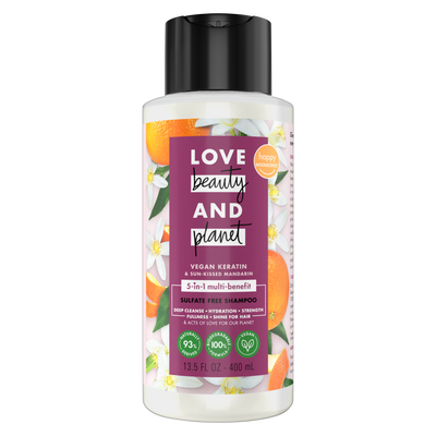 Love, Beauty & Planet - Sulfate Free -  Vegan Biotin & Sun-Kissed Mandarin - Shampoo - 400 ML | Jodiabaazar.com