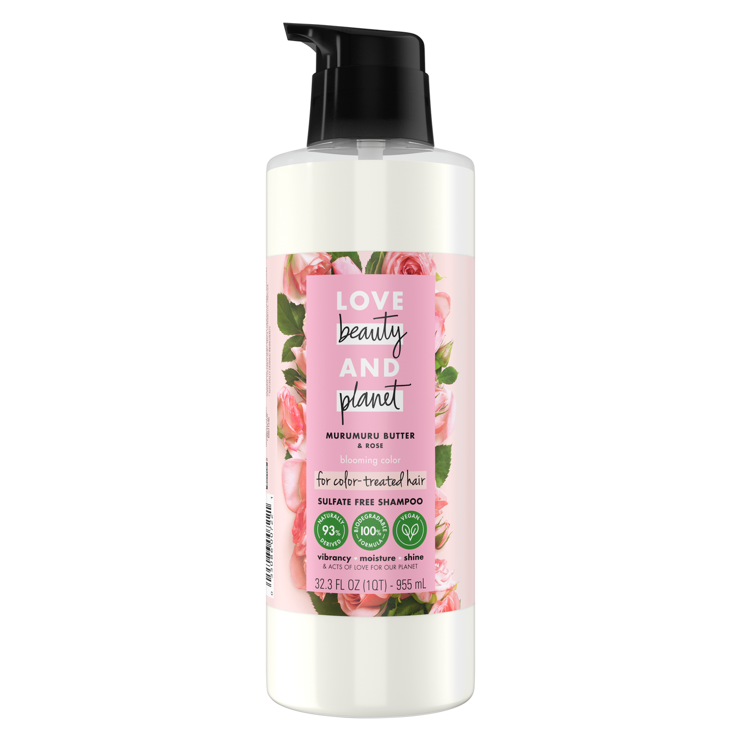 Love, Beauty & Planet - Sulfate Free -  Murumuru Butter & Rose - Shampoo - 400 ML Reusable Bottle | Jodiabaazar.com