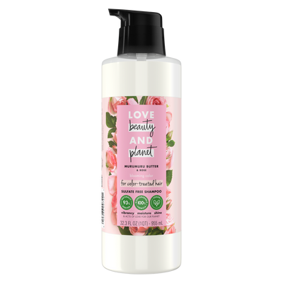Love, Beauty & Planet - Sulfate Free -  Murumuru Butter & Rose - Shampoo - 400 ML Reusable Bottle | Jodiabaazar.com