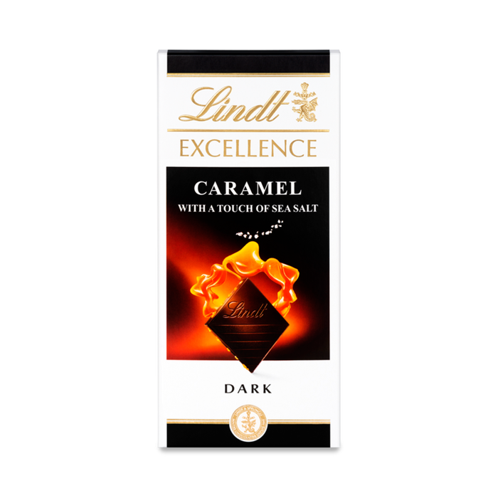 Lindt Excellence Dark Caramel & Sea Salt Bar 100g