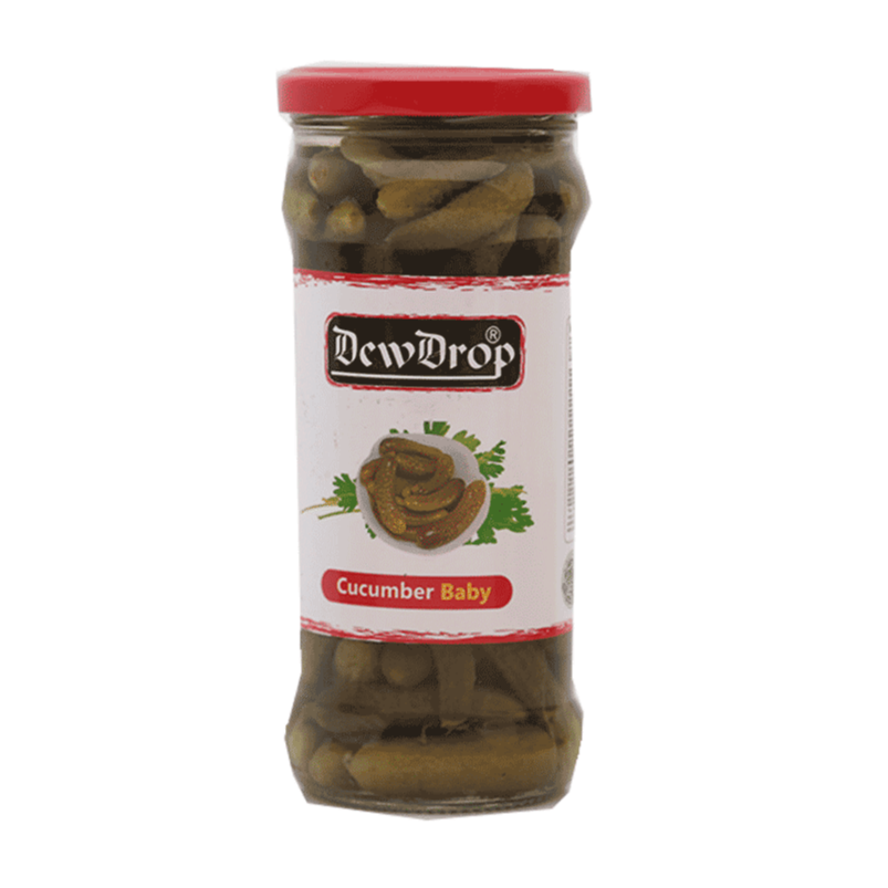 Dewdrop -  Baby Cucumber Pickle 420 G- Pack Of 12