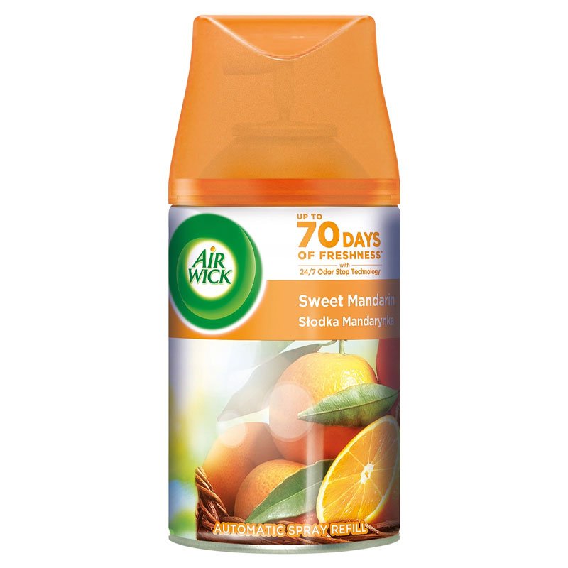 Airwick - Automatic Refill - Sweet Mandarin - Air Freshener - Room Spray - 250ml