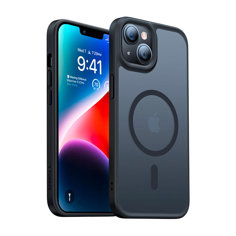 TORRAS -  Guardian Magnetic Series Phone Case for iPhone 14 Plus - Black | Jodiabaazar.com