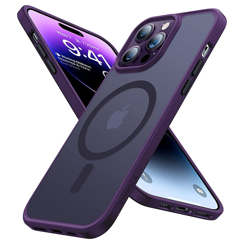 TORRAS -  Guardian Magnetic Series Case for iPhone 14 Pro Max – Dark Purple | Jodiabaazar.com