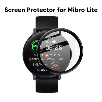 Xiaomi -  Mibro Lite Smart Watch 3D Gel Scratch Resistant - Screen Protector - – Pack of 2 | Jodiabaazar.com