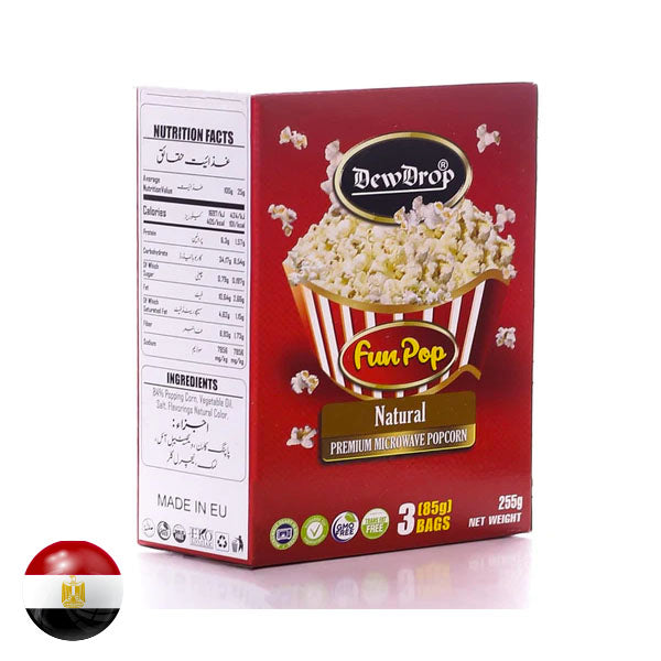 Dewdrop - Popcorn - 3In1 Box 255Gm - Natural - Pack Of 14