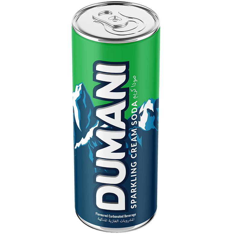 DUMANI - Sparkling Flavored Carbonated Drink - CREAM SODA - 250 ML - Pack of 24